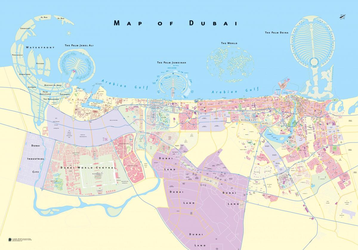 Dubai bölge haritası