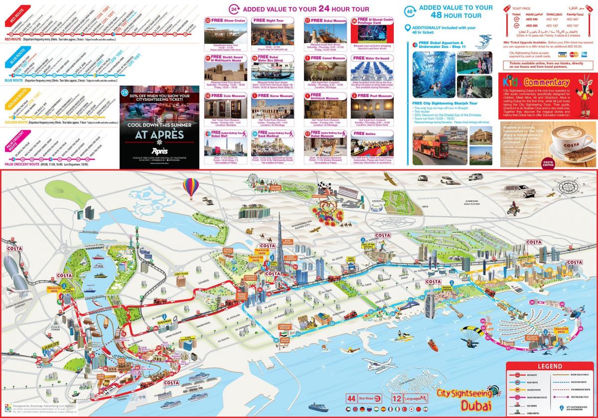 şehir turu Dubai Haritayı göster