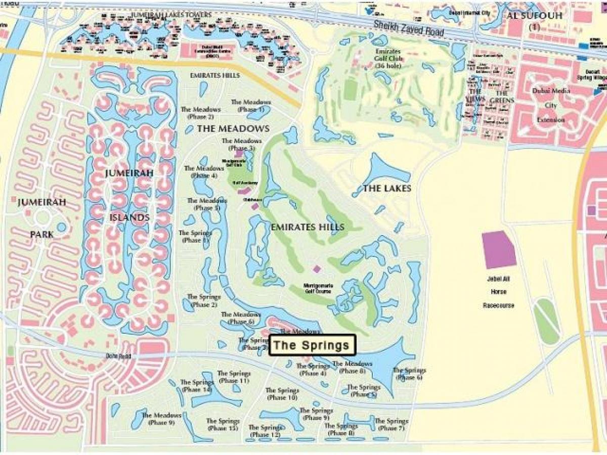 Dubai meadows haritası
