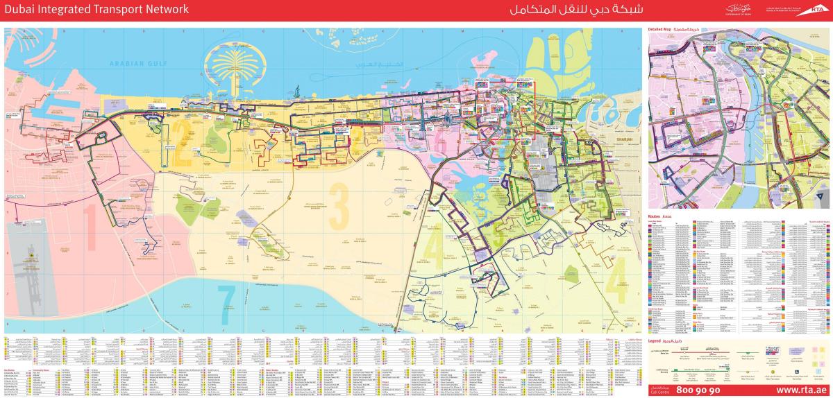 Dubai otobüs güzergahı haritası