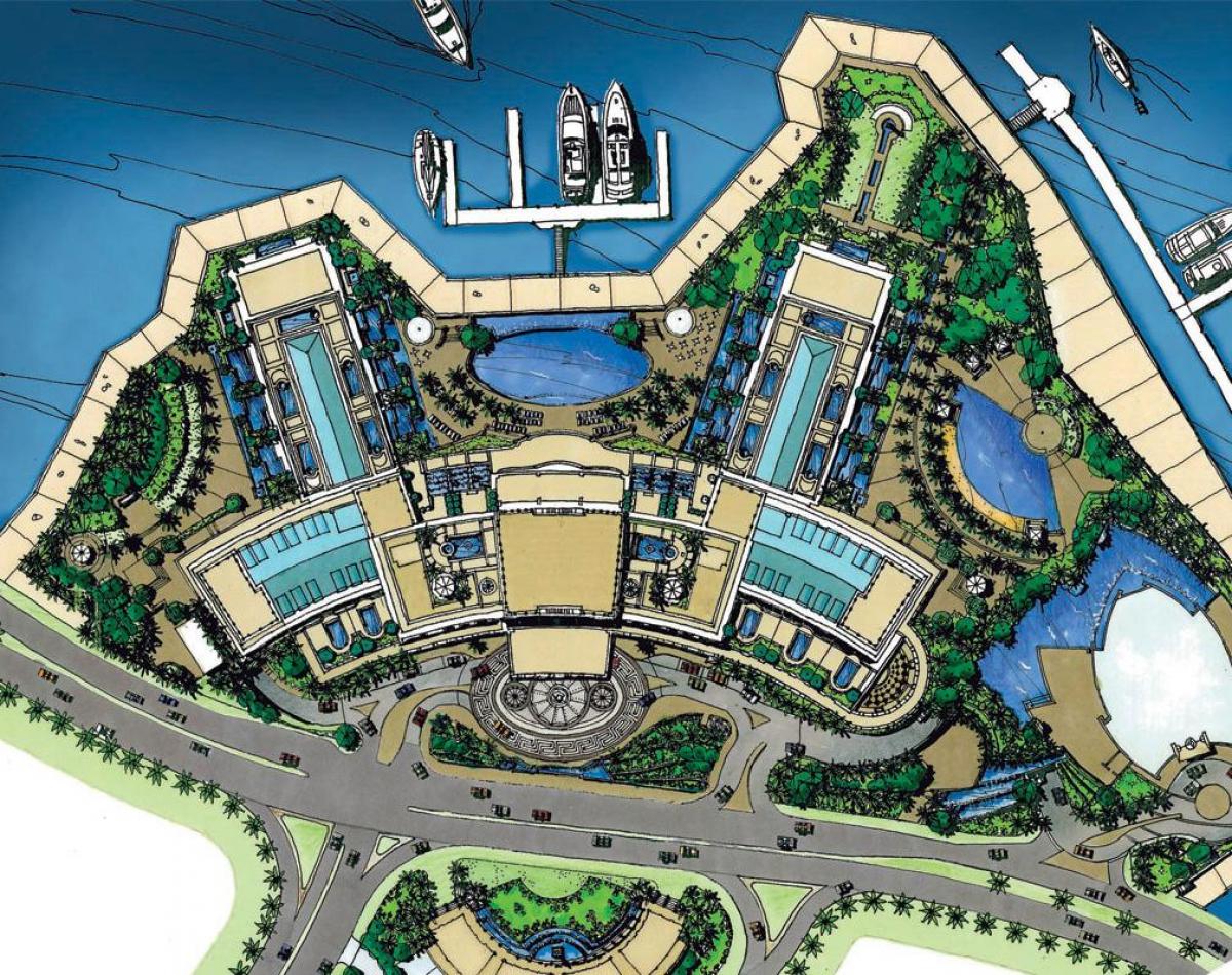 Palazzo Versace Dubai haritası