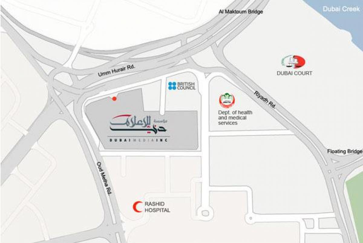 rashid hastane Dubai konumu göster