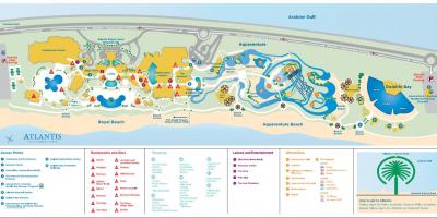 Atlantis Dubai haritası