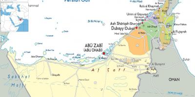 Dubai Birleşik Arap Emirlikleri harita
