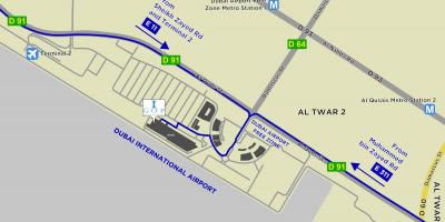 Dubai havaalanı Serbest Bölge haritası