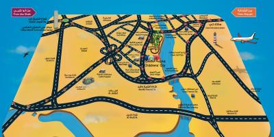 Çocuk city, Dubai haritası