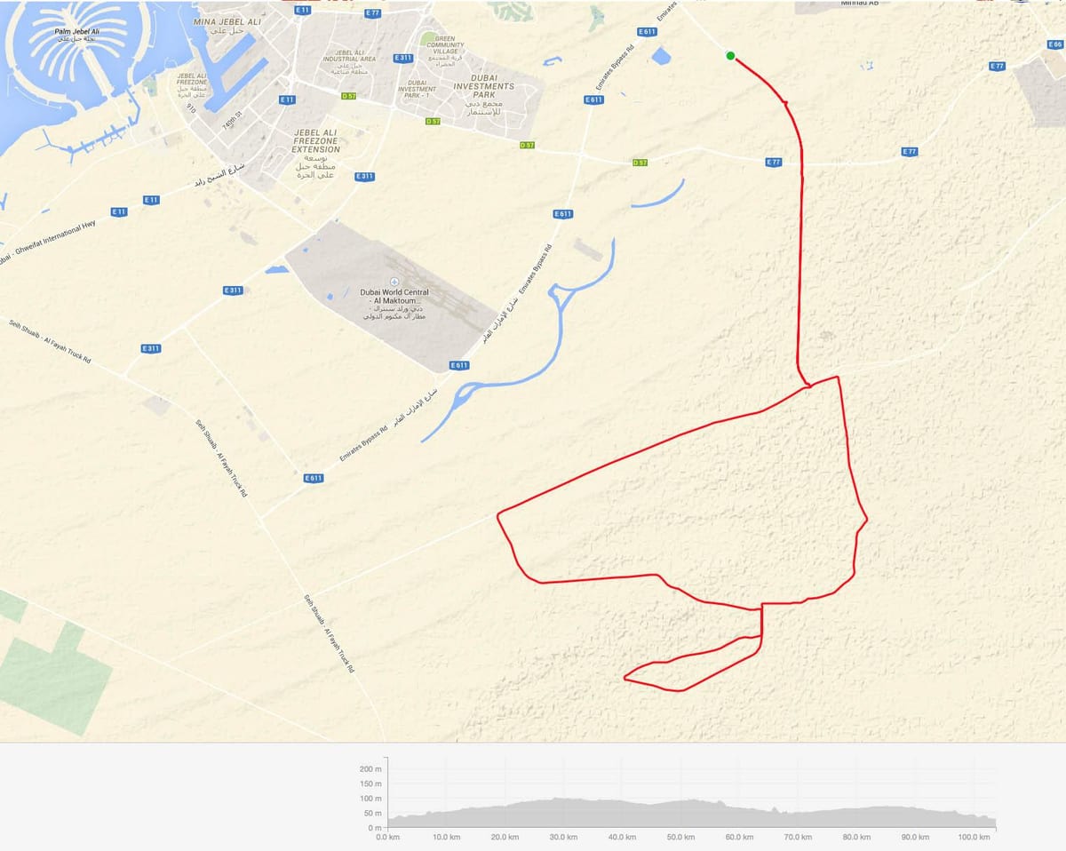 Al Qudra döngüsü yolu konumu göster