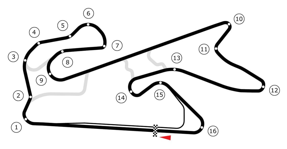 Dubai autodrome haritası