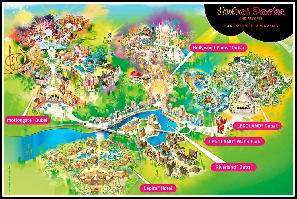 Dubai parks and resorts konumu göster