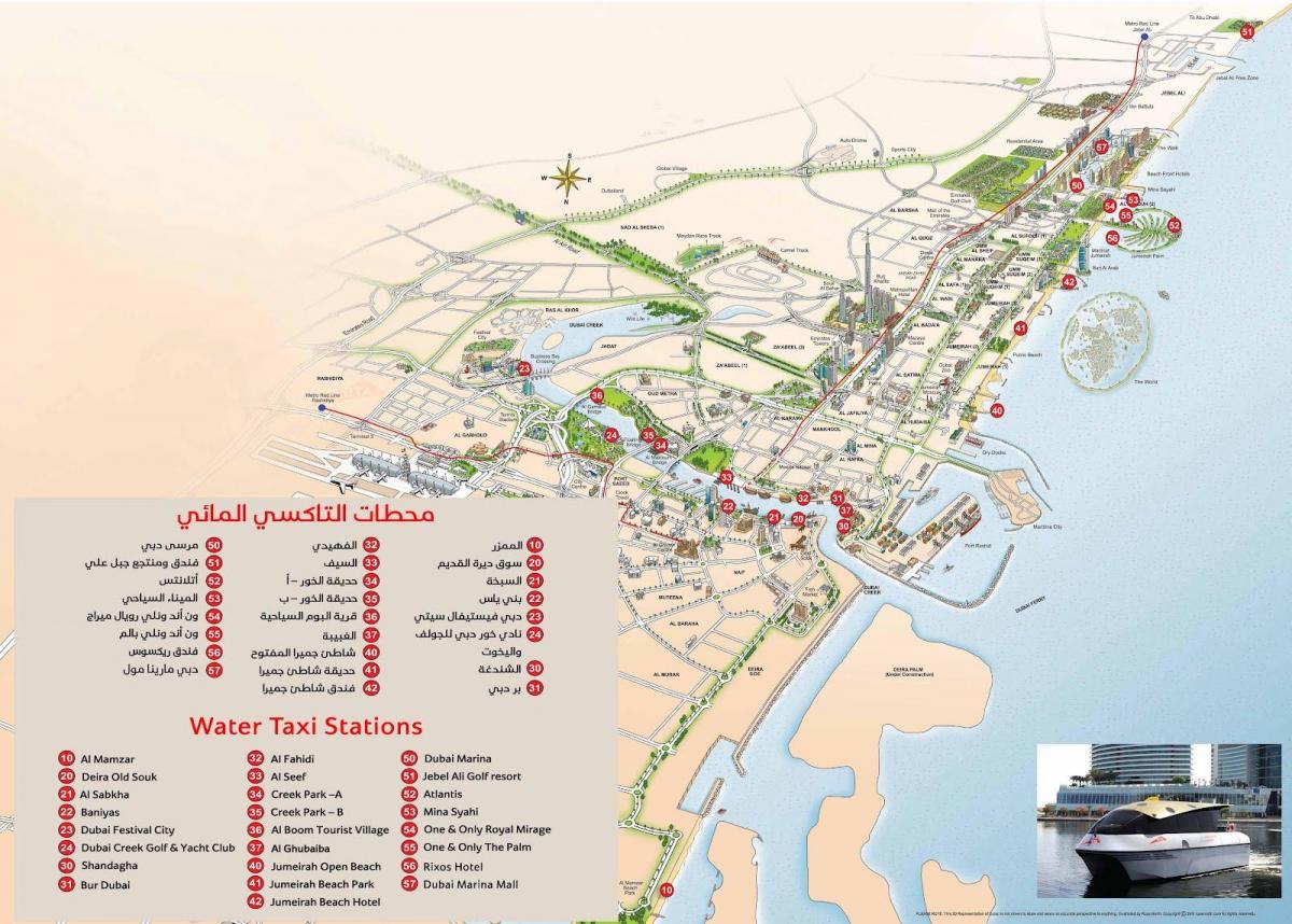 Dubai Su Taksi yol haritası