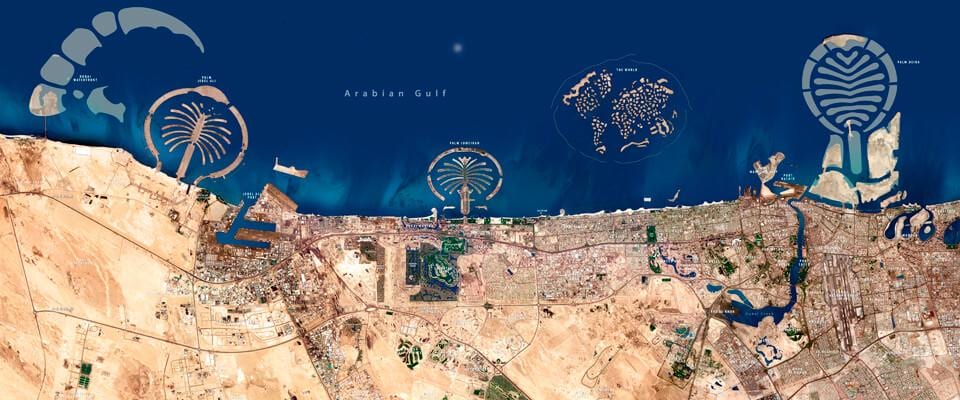 Dubai uydu haritası