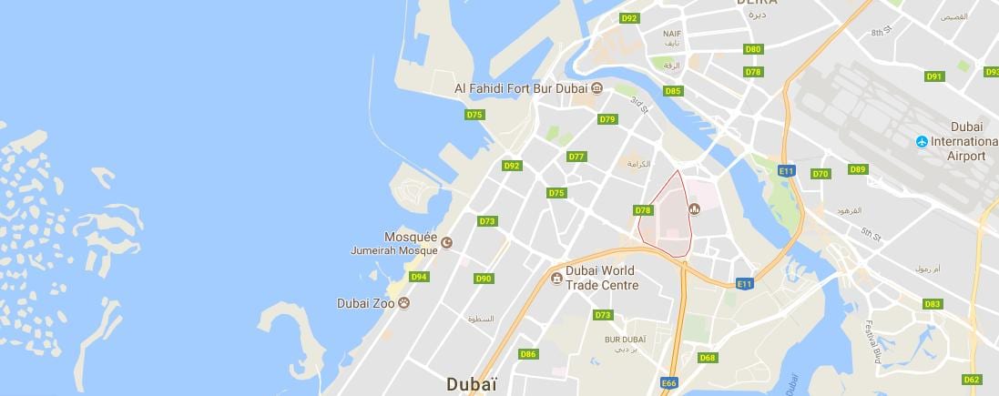 Sheikh Dubai haritası