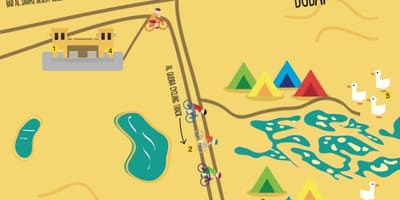 Al Qudra Gölü yol haritası