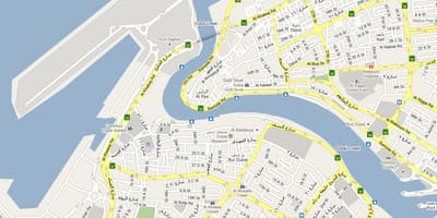 Bur Dubai haritası