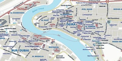 Deira, Dubai haritası