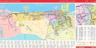 Dubai ulaşım haritası