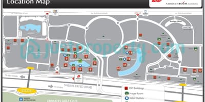 Dubai ınternet city haritası