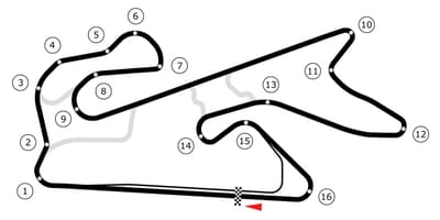 Dubai autodrome haritası