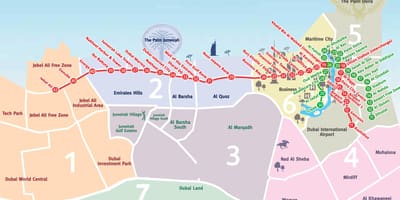 Dubai haritası mahalleleri