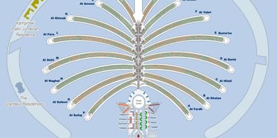 Palm Dubai haritası